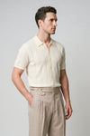 Textured-Knit t-shirt in crepe cotton - MONTEZEMOLO