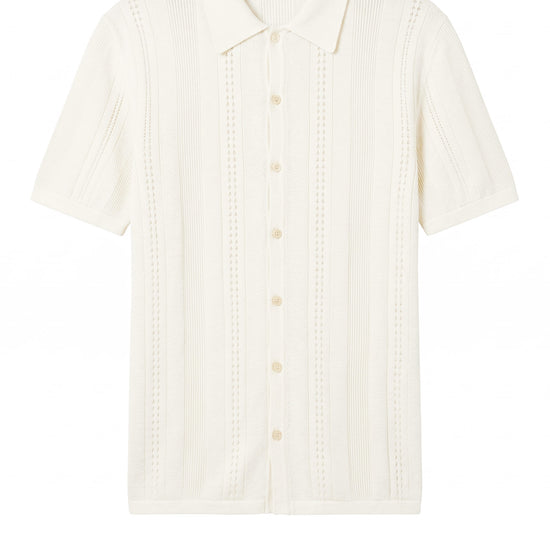 Textured-Knit t-shirt in crepe cotton - MONTEZEMOLO