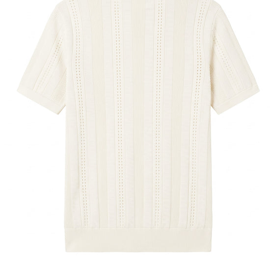 Textured-Knit t-shirt in crepe cotton - MONTEZEMOLO