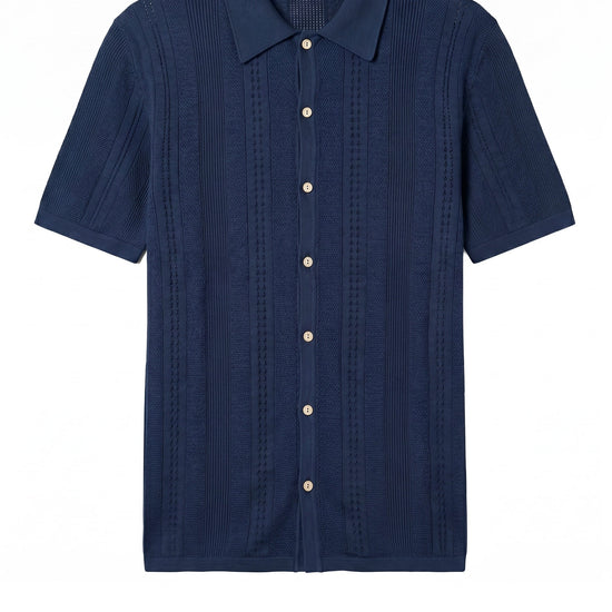Textured-Knit t-shirt in crepe cotton - MONTEZEMOLO
