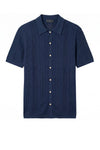 Textured-Knit t-shirt in crepe cotton - MONTEZEMOLO
