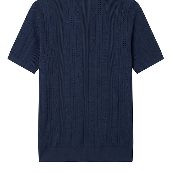 Textured-Knit t-shirt in crepe cotton - MONTEZEMOLO