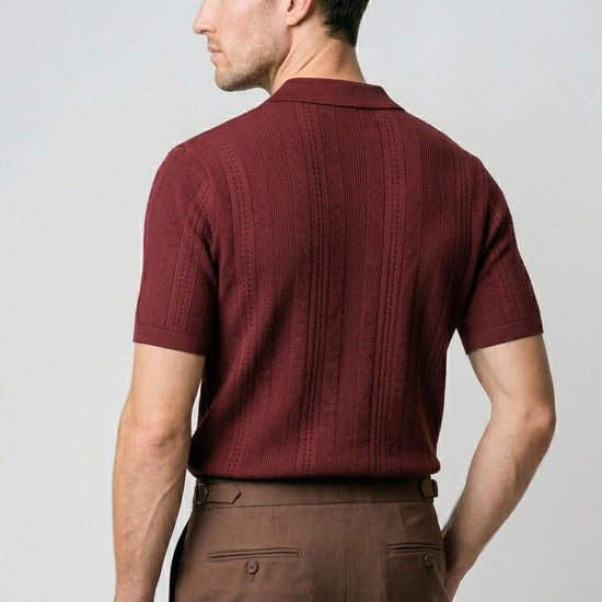 Texture-Knit t-shirt in crepe cotton - MONTEZEMOLO