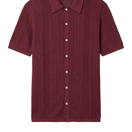 Texture-Knit t-shirt in crepe cotton - MONTEZEMOLO