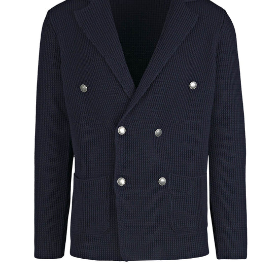 Double-breasted knit cardigan jacket - MONTEZEMOLO