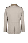 Lined Four-Pocket Field Jacket with Leather Collar - MONTEZEMOLO