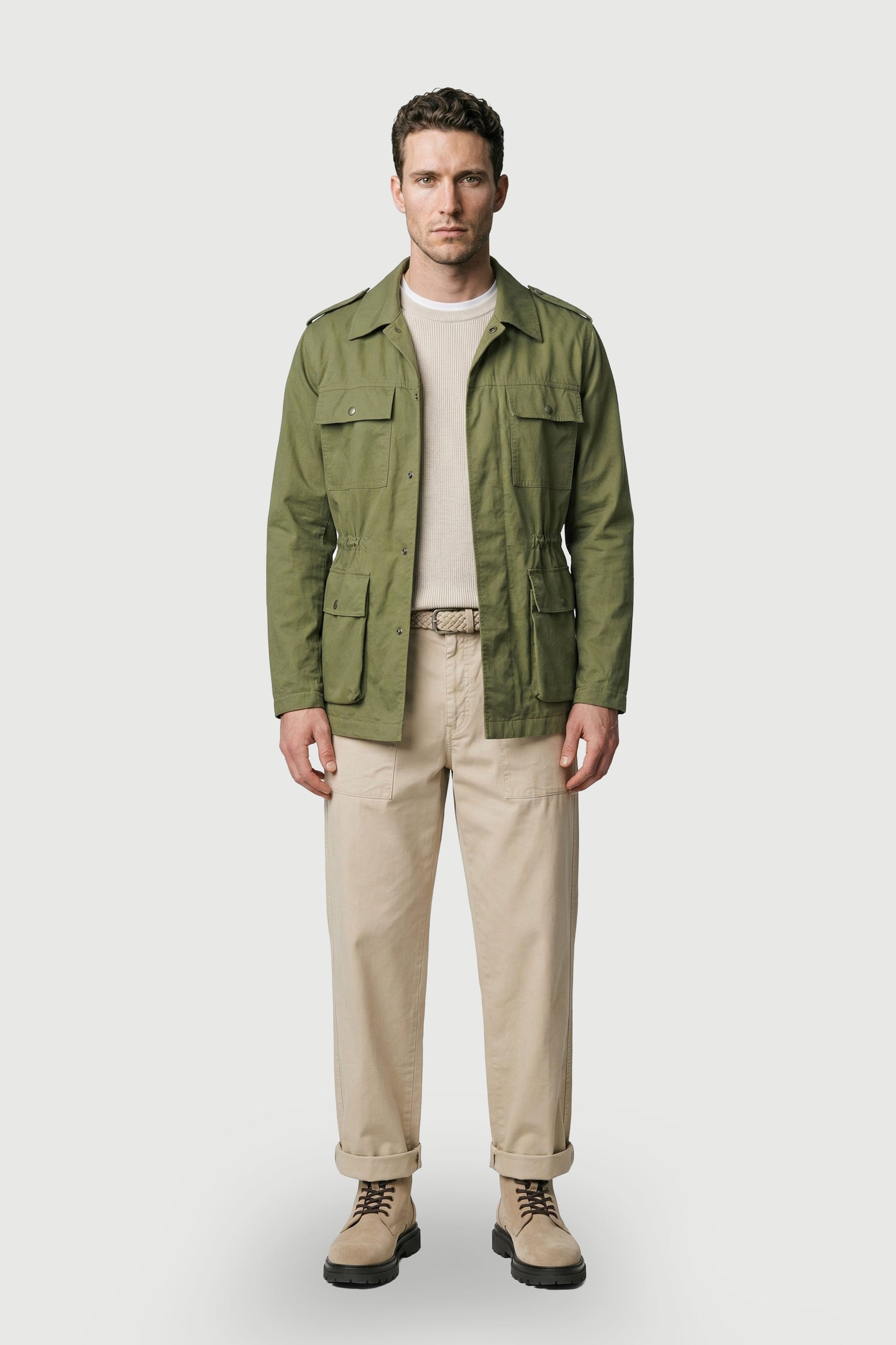 Lined four-pocket sahariana jacket - MONTEZEMOLO