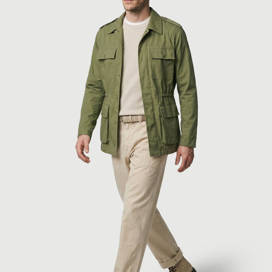 Lined four-pocket sahariana jacket - MONTEZEMOLO