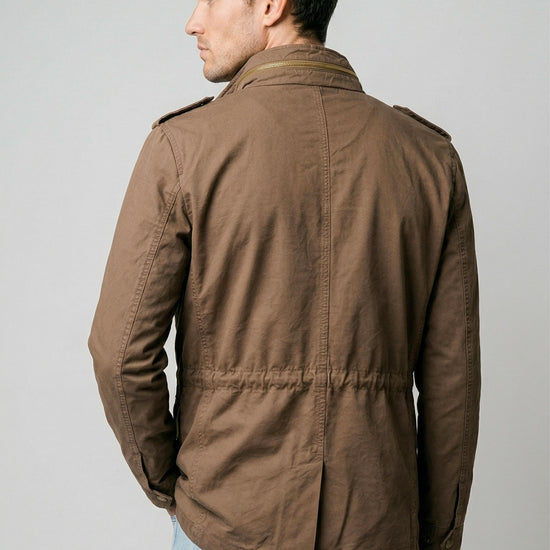 Unlined cotton & linen sahariana jacket - MONTEZEMOLO