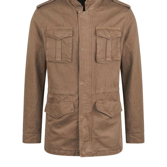 Unlined cotton & linen sahariana jacket - MONTEZEMOLO