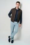 Bomber jacket with suede front - MONTEZEMOLO