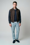 Bomber jacket with suede front - MONTEZEMOLO
