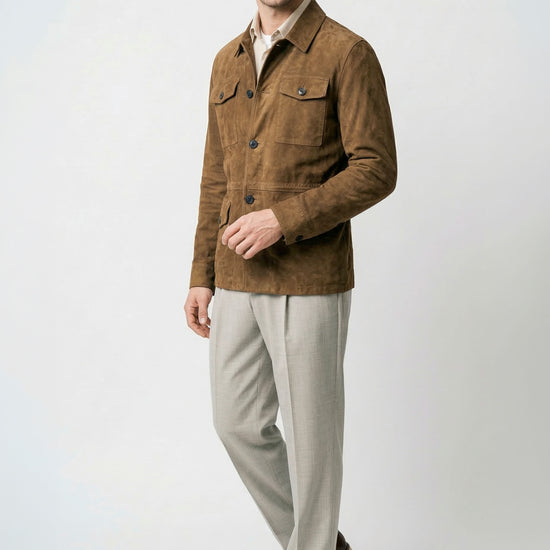 Unlined suede field jacket - MONTEZEMOLO