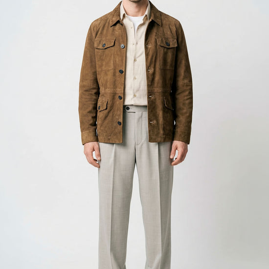 Unlined suede field jacket - MONTEZEMOLO