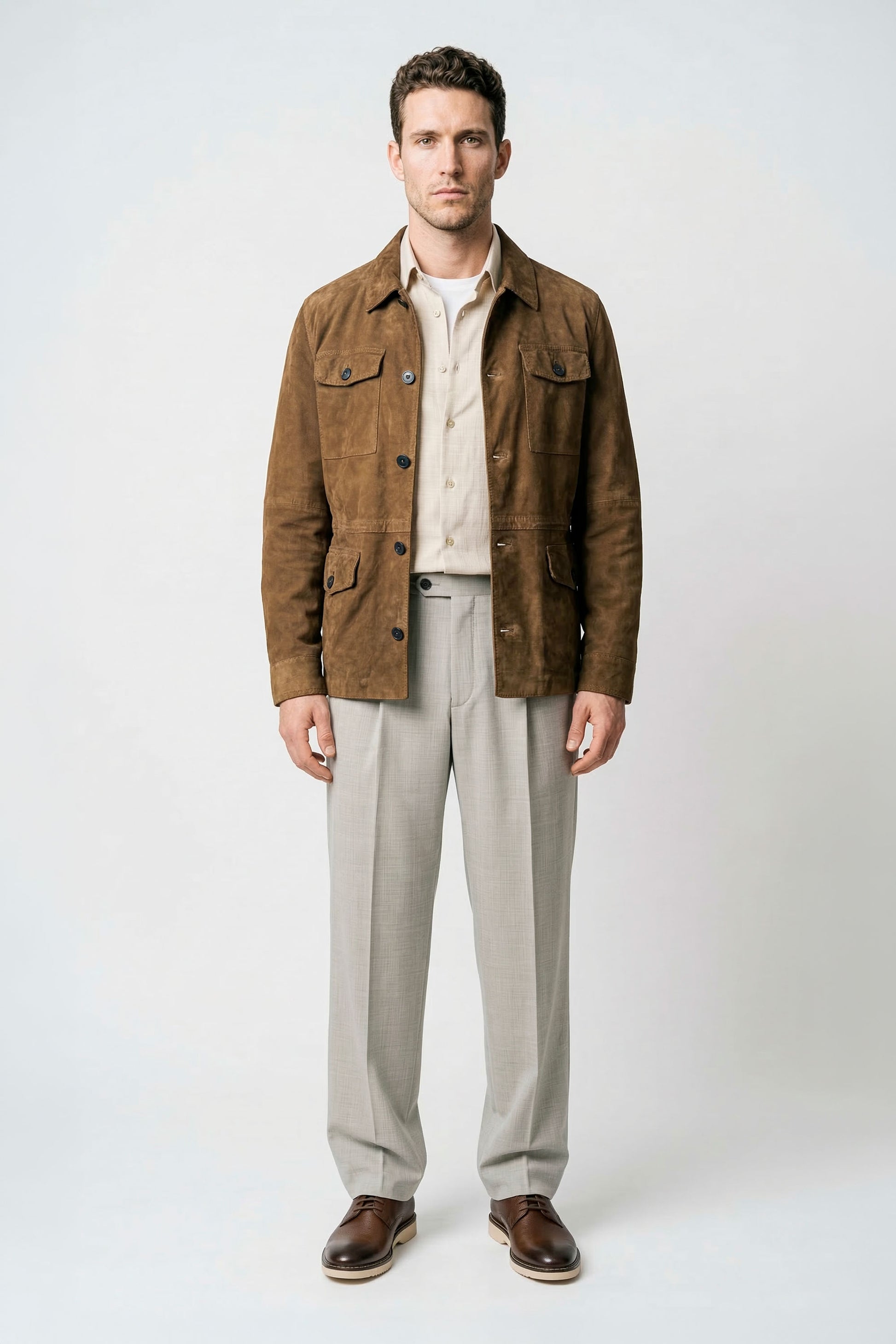 Unlined suede field jacket - MONTEZEMOLO