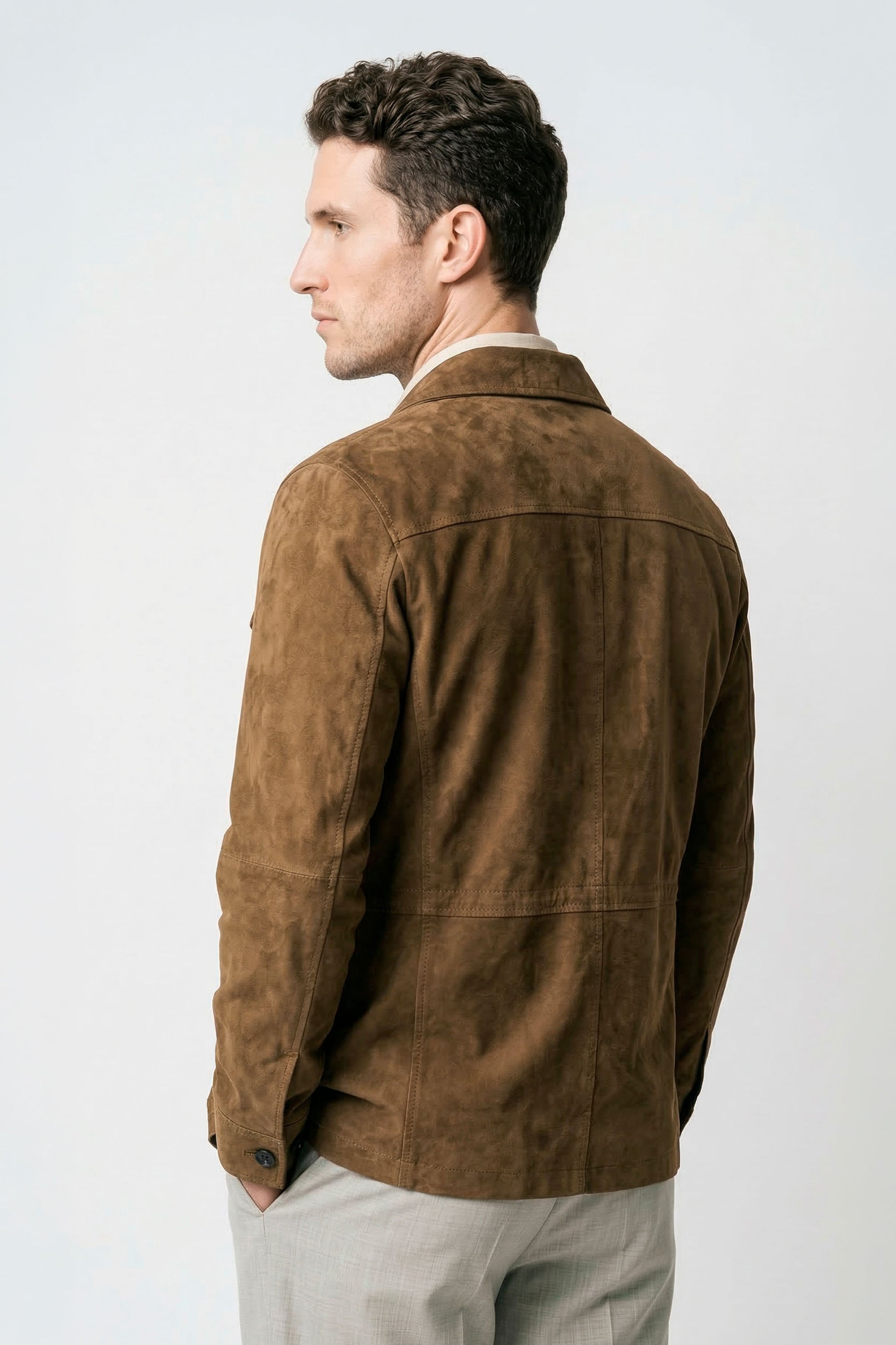 Unlined suede field jacket - MONTEZEMOLO
