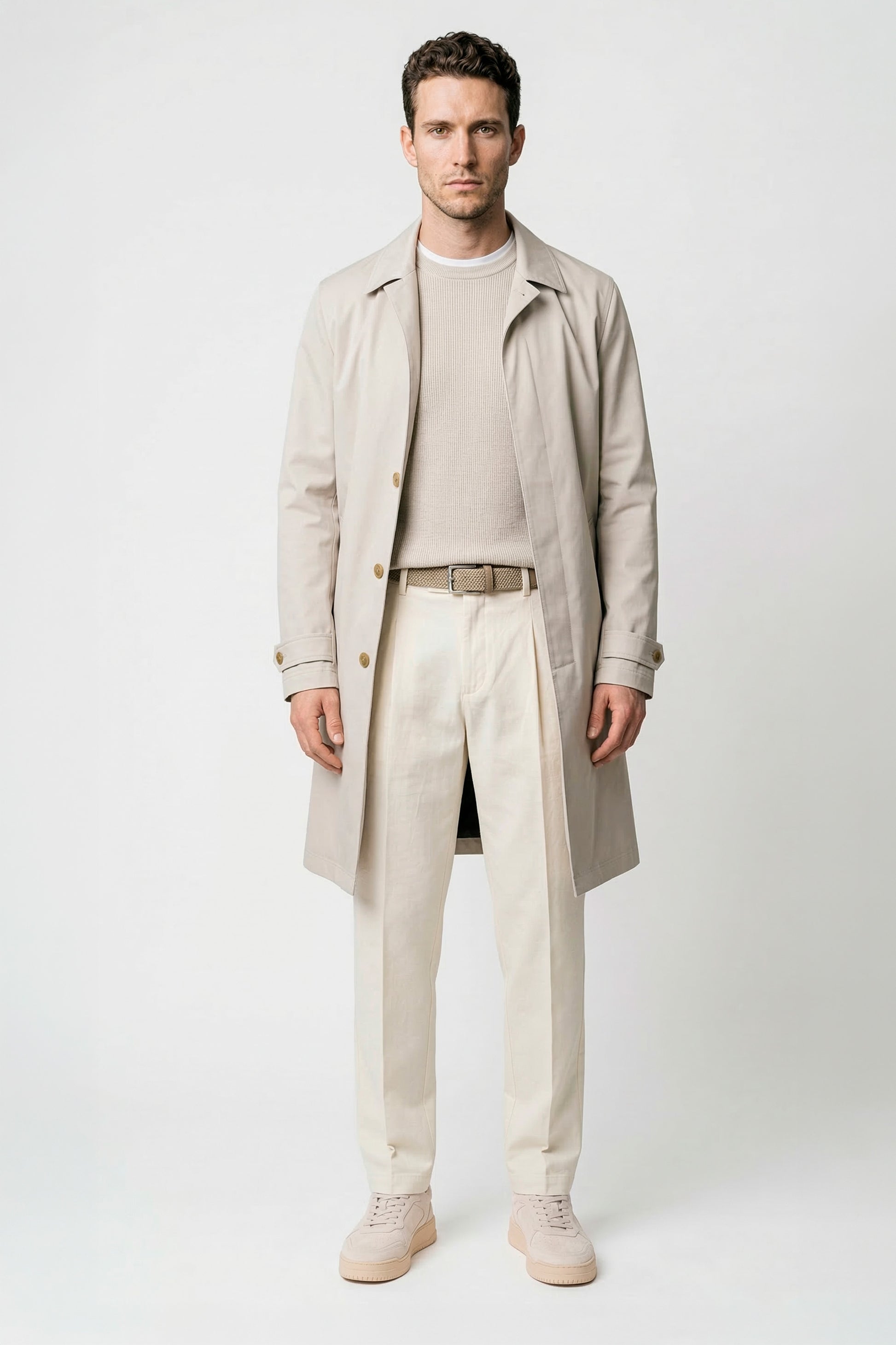 Water-resistant unlined gabardine raincoat - MONTEZEMOLO