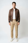 Nappa leather bomber jacket - MONTEZEMOLO