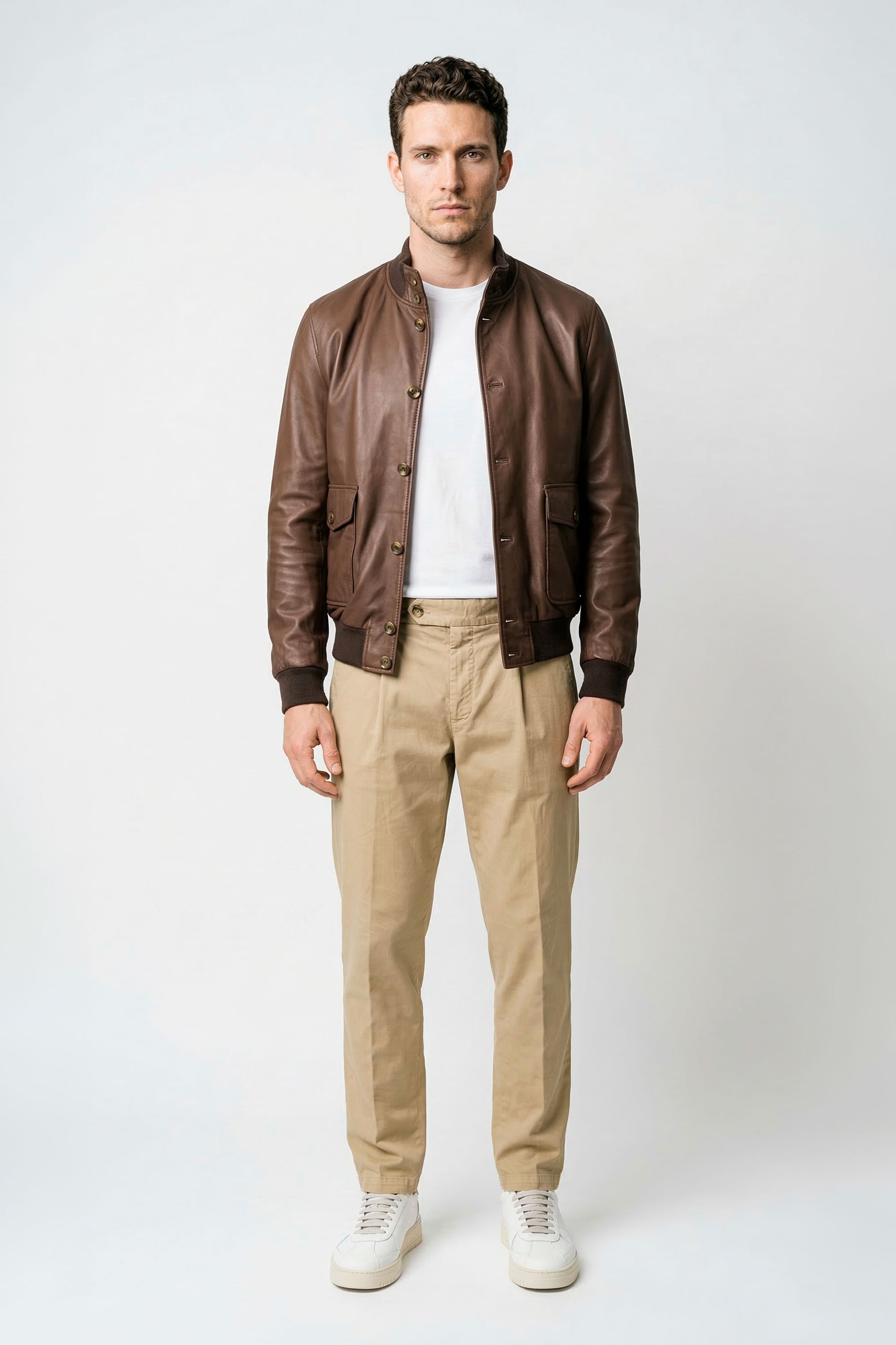Nappa leather bomber jacket - MONTEZEMOLO