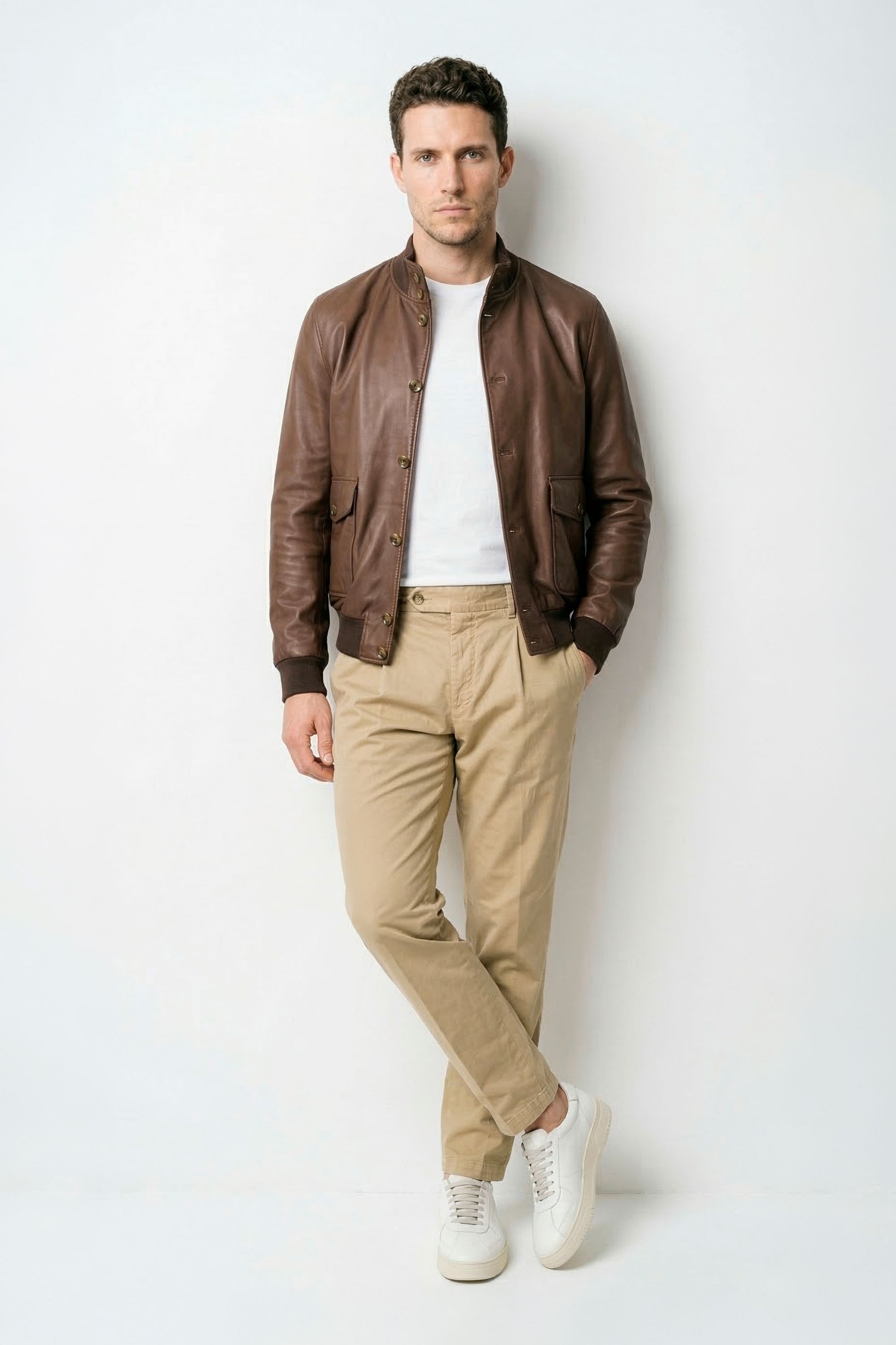 Nappa leather bomber jacket - MONTEZEMOLO