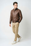 Nappa leather bomber jacket - MONTEZEMOLO