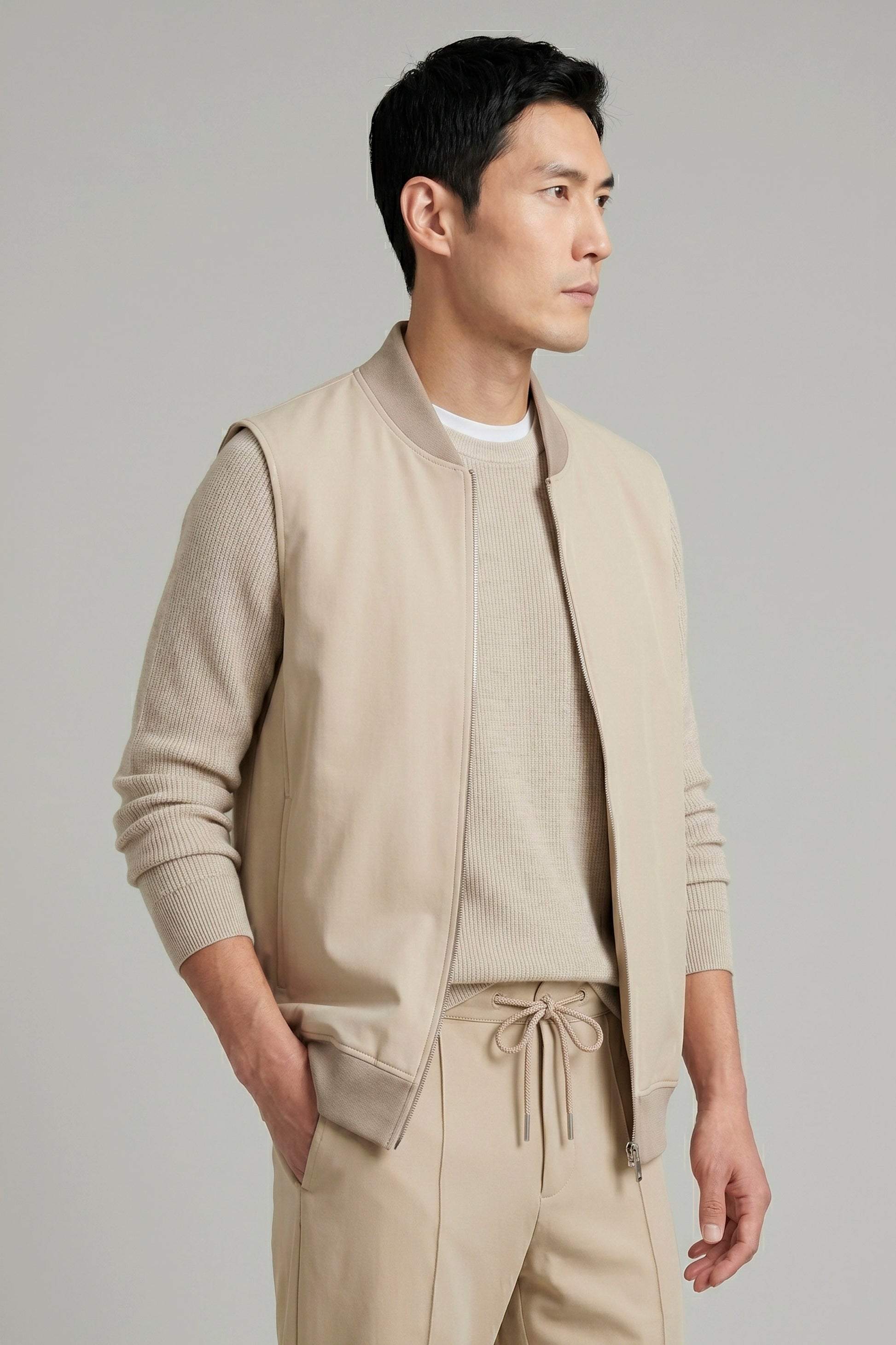 Technical stretch zip vest - MONTEZEMOLO