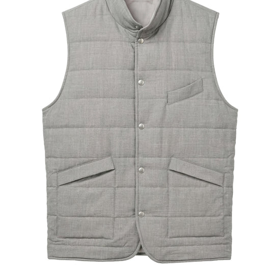 Tailored light padded vest - Loro Piana® fabrics - MONTEZEMOLO