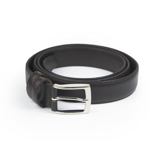 Stitched calfskin belt - MONTEZEMOLO
