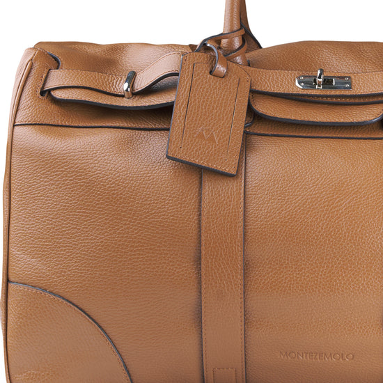 Full-grain leather travel bag - MONTEZEMOLO