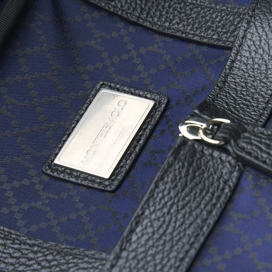 Full-Grain Dollar Leather Garment Travel Bag - MONTEZEMOLO