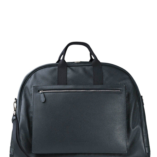 Full-Grain Dollar Leather Garment Travel Bag - MONTEZEMOLO