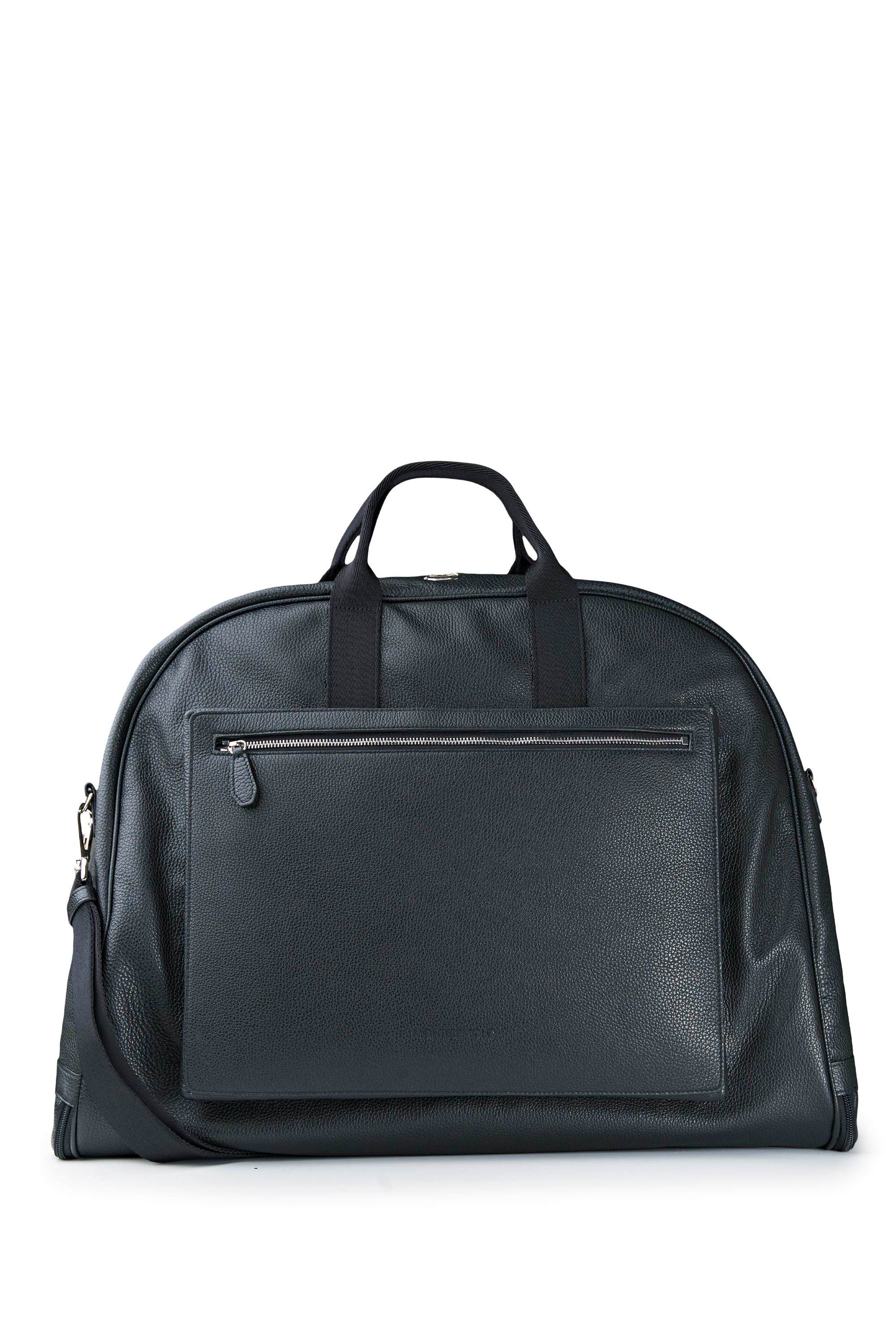 Full-Grain Dollar Leather Garment Travel Bag - MONTEZEMOLO