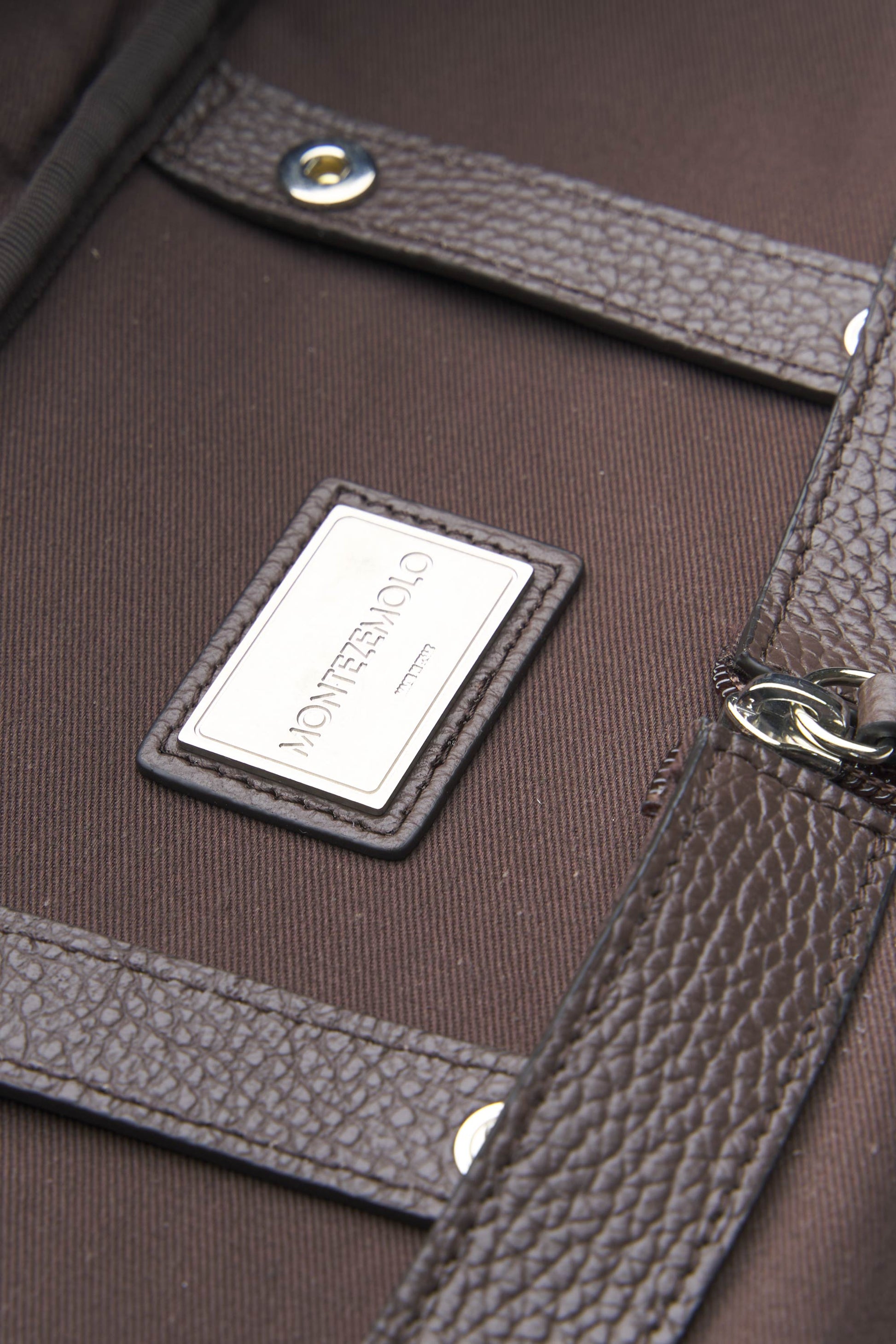 Full-Grain Dollar Leather Garment Travel Bag - MONTEZEMOLO