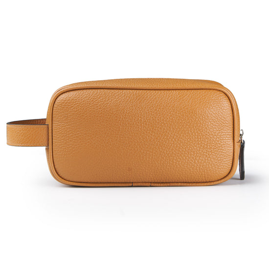 Grained leather toiletry bag - MONTEZEMOLO