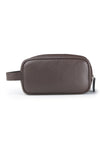 Grained leather toiletry bag - MONTEZEMOLO