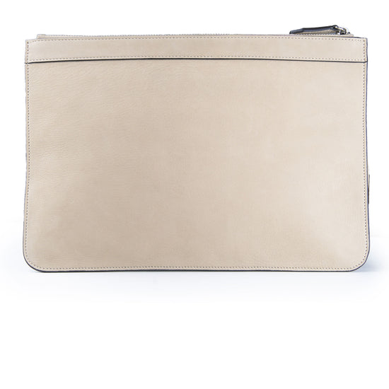 Nubuck leather zip pouch - MONTEZEMOLO