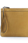 Nubuck leather zip pouch - MONTEZEMOLO