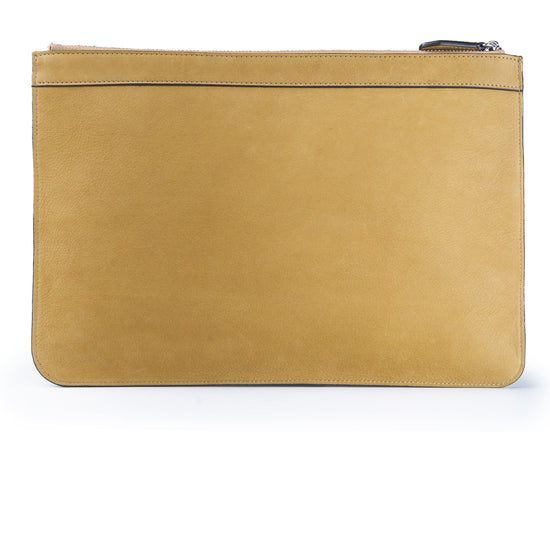 Nubuck leather zip pouch - MONTEZEMOLO