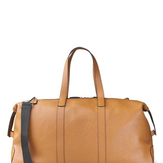 Full-grain dollar leather travel bag - MONTEZEMOLO