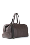 Full-grain dollar leather travel bag - MONTEZEMOLO