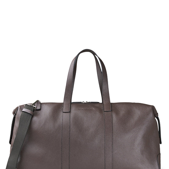 Full-grain dollar leather travel bag - MONTEZEMOLO
