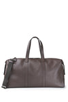 Full-grain dollar leather travel bag - MONTEZEMOLO