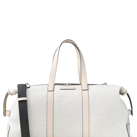 Fabric and Leather Travel Bag - MONTEZEMOLO