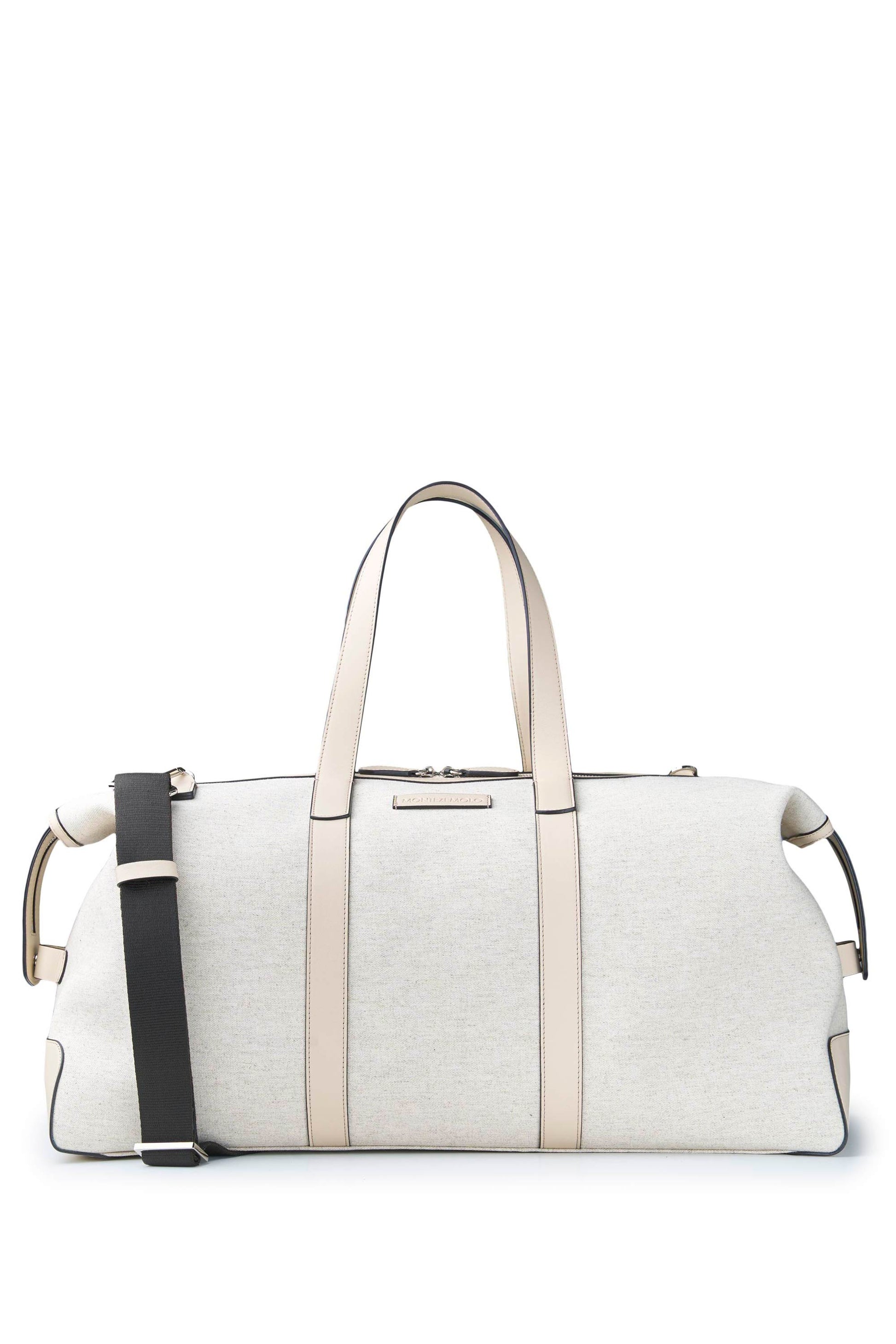 Fabric and Leather Travel Bag - MONTEZEMOLO