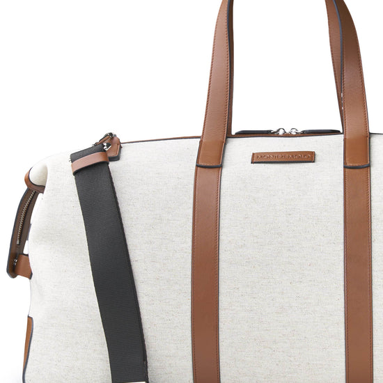 Fabric and Leather Travel Bag - MONTEZEMOLO