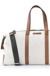 Fabric and Leather Travel Bag - MONTEZEMOLO