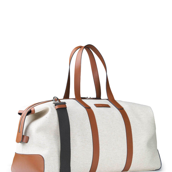 Fabric and Leather Travel Bag - MONTEZEMOLO