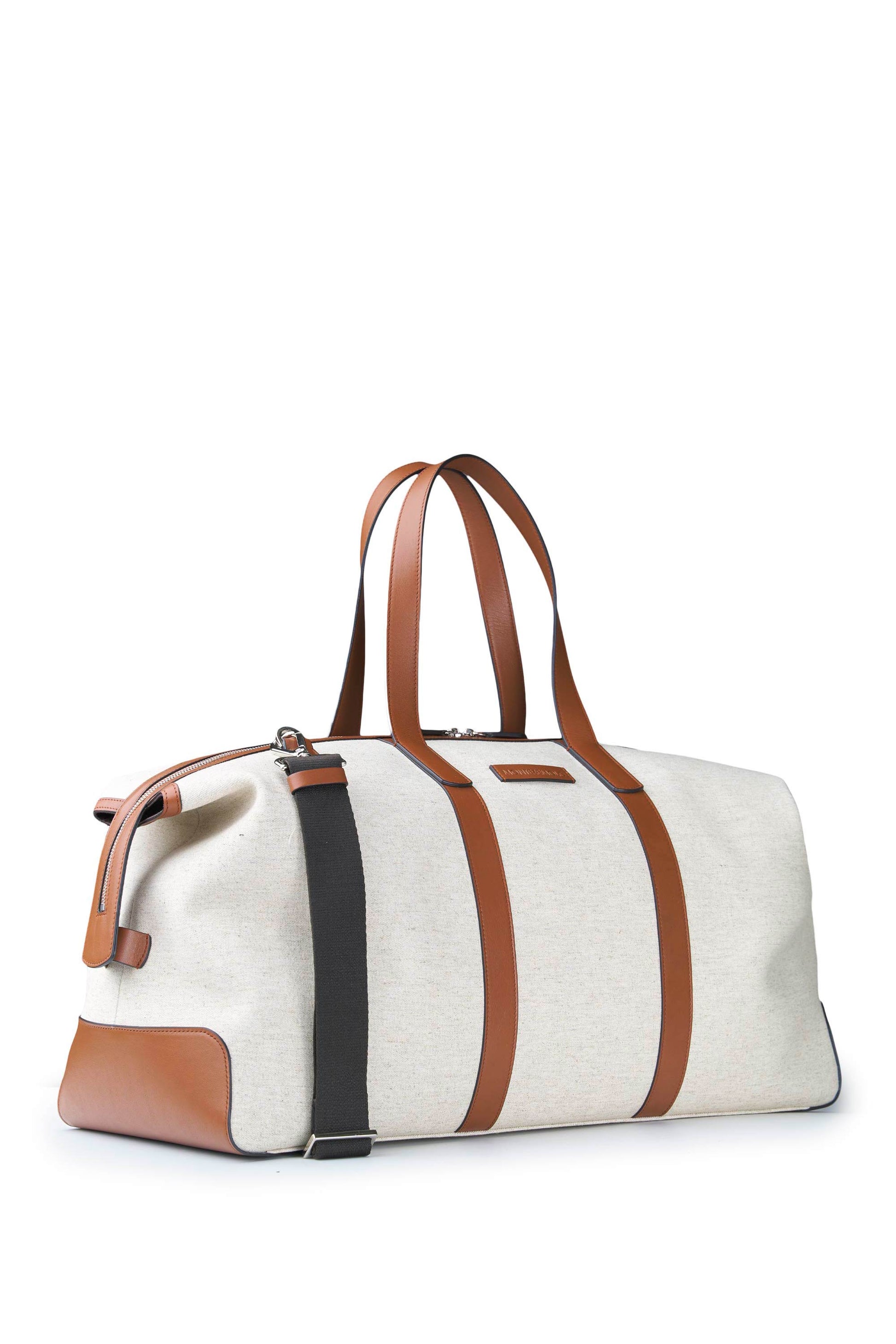 Fabric and Leather Travel Bag - MONTEZEMOLO