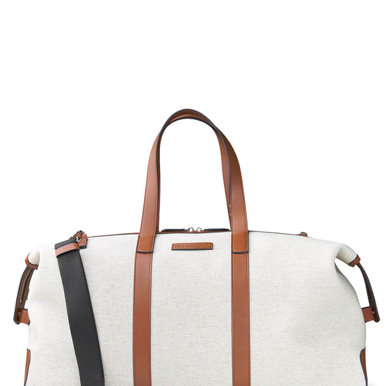 Fabric and Leather Travel Bag - MONTEZEMOLO