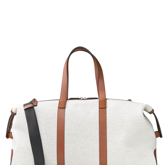 Fabric and Leather Travel Bag - MONTEZEMOLO